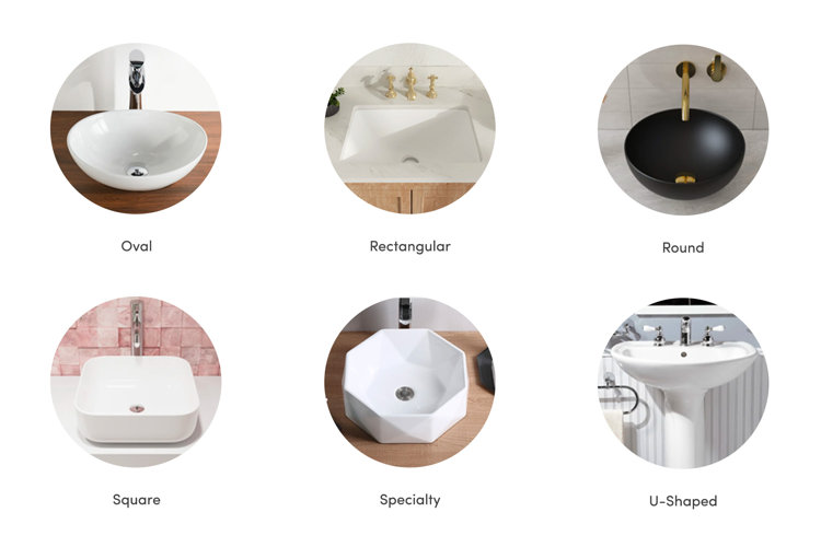 Types of Bathroom Sinks Wayfair